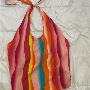 SHEIN Colorful Scarf with Knot Detail